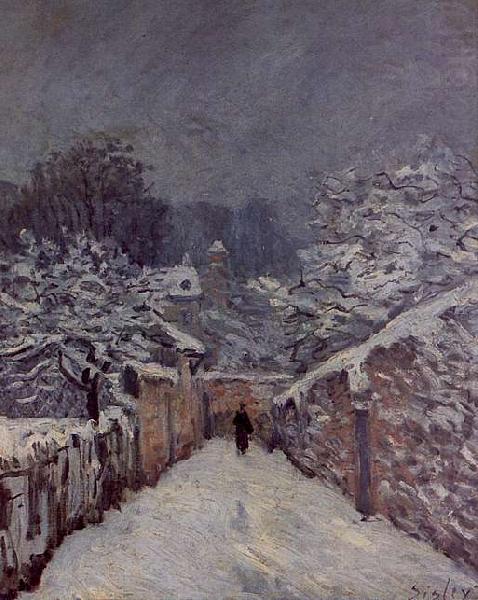 Snow at Louveciennes, Alfred Sisley